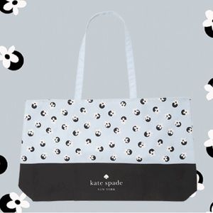Kate Spade ♠️ NY Large Tote Bag, Floral Dot Print Design, New w/ Tag in Mfg Bag